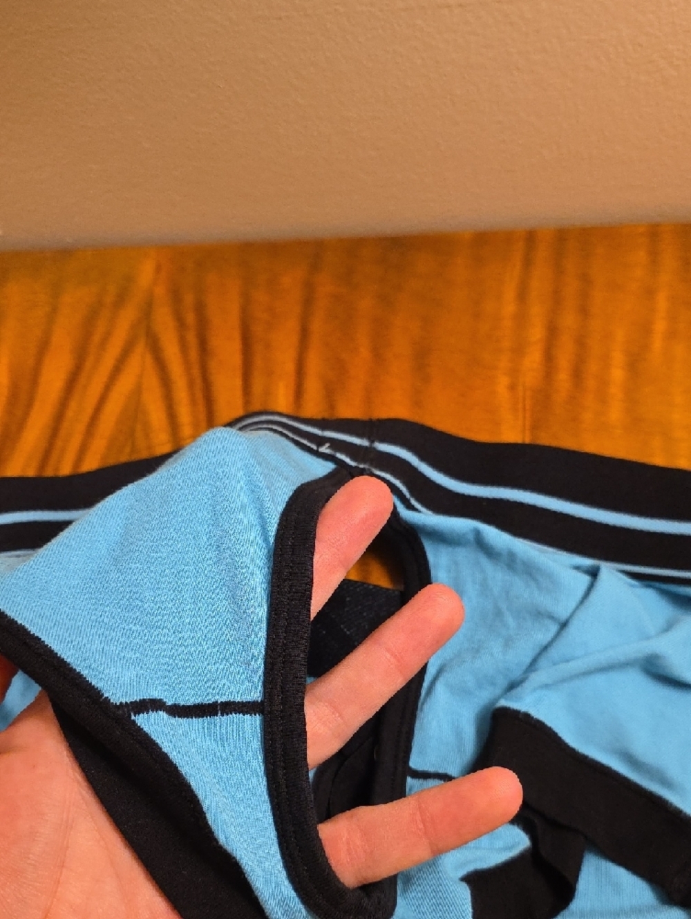 Men's Teal Boxer Briefs with Black Trim — Supportive Contour Design - Picture 9 of 14